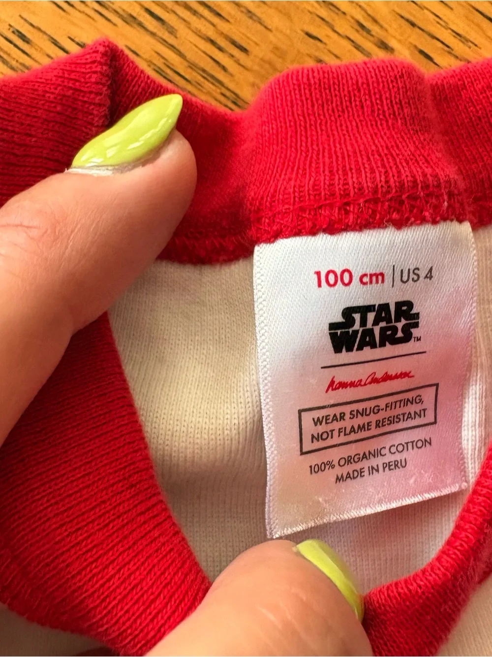 Hanna Andersson Red & White Striped Star Wars Pajama Set
